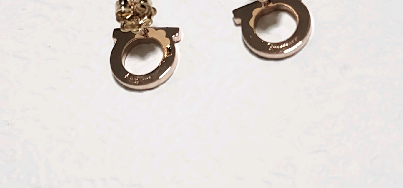 14k 로즈골드 색상 간치니 귀걸이--5