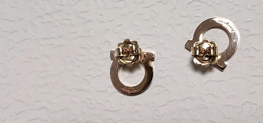 14k 로즈골드 색상 간치니 귀걸이--6