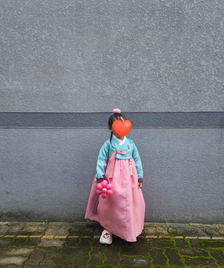 노엘드레스 여아한복 5호(저고리,치마,캉캉속치마,브로치,헤어핀) 이미지