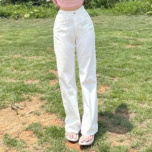 유니콩 초경량 썸머 화이트 와이드 팬츠