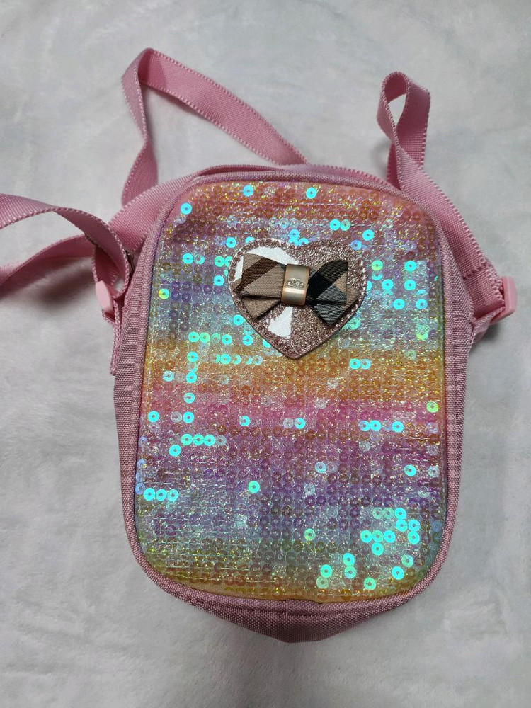 닥스키즈 여아용 시그니쳐 스팽글 책가방 + 보조가방 세트--6