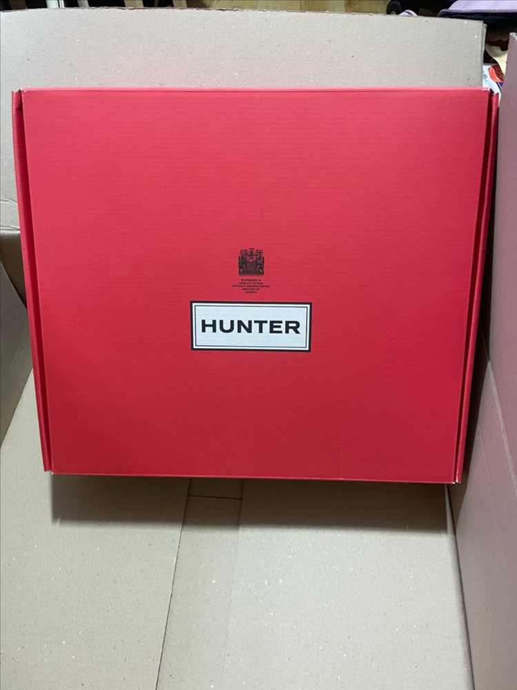 헌터 레인부츠 장화 250 새상품 여성 오리지날 백 어드저스터블 숏 스키밍스톤 이미지