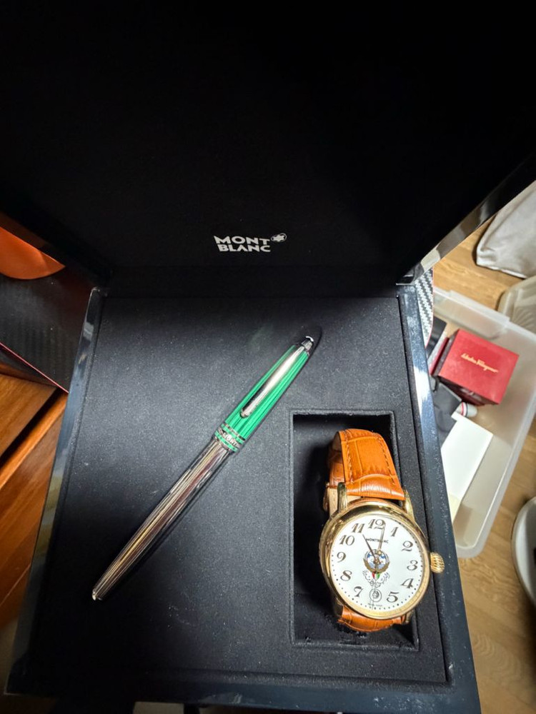 몽블랑 니콜라이 수성펜과 몽블랑 스타 시계 특별판(시계+박스만) 이미지