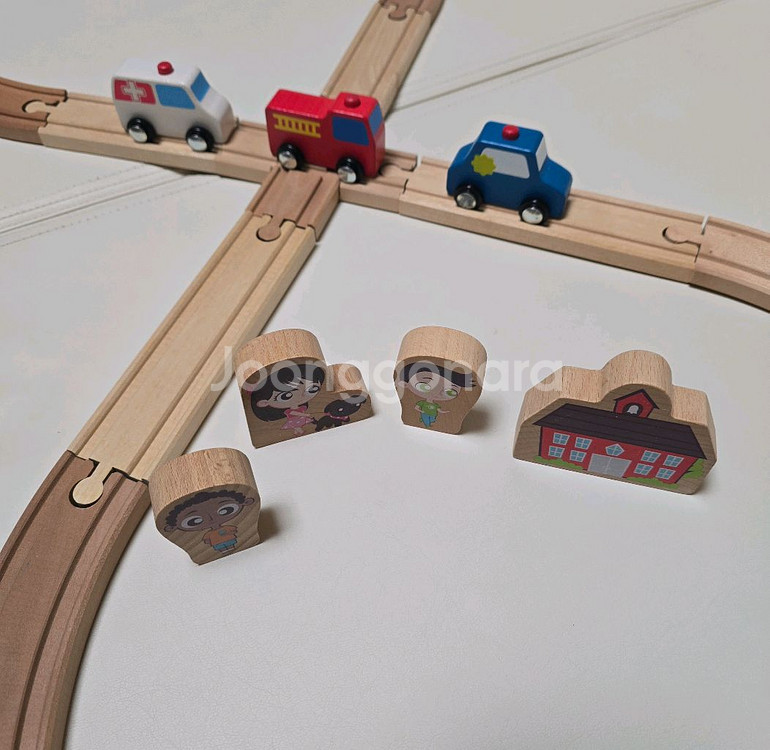 원목 장난감 기차놀이 세트--2
