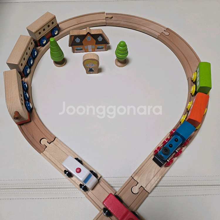 원목 장난감 기차놀이 세트--4