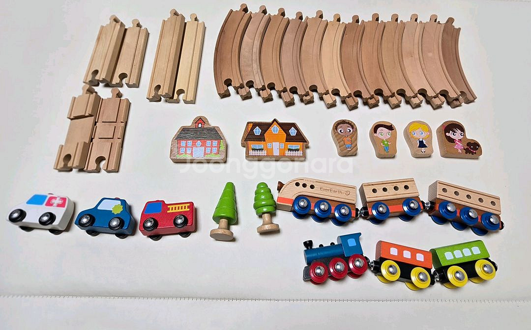 원목 장난감 기차놀이 세트--8