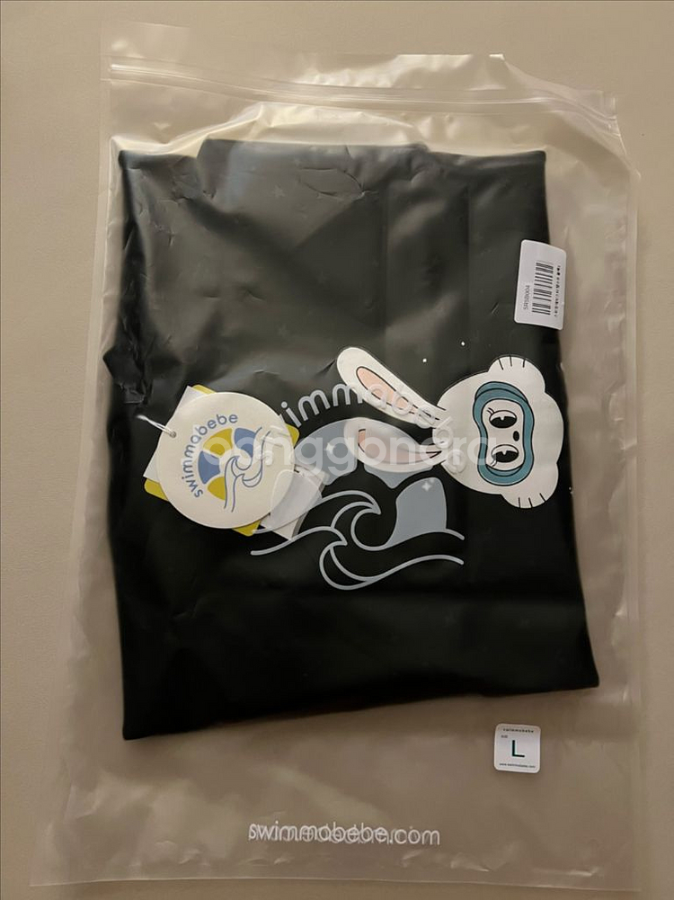 스윔마베베 스위밍래빗스타 웻수트 블랙 새제품 라지 + 수경 + 수영복 등--6