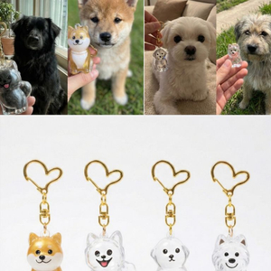 반려동물 강아지 털 보관 키링