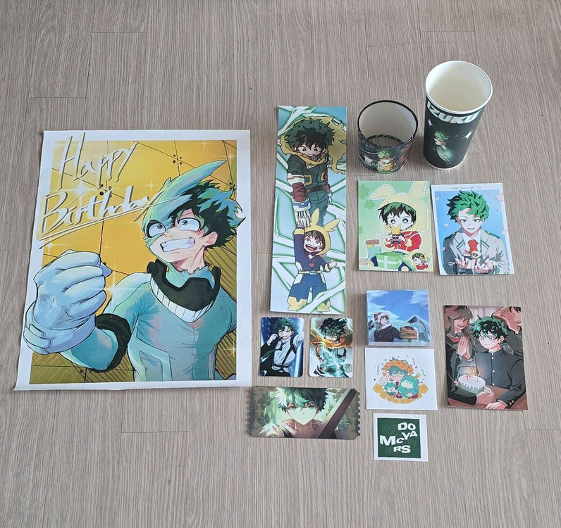 히로아카 나히아 2024 미도리야 생카 생일카페 전프레+ 럭드 떡메모지 박티켓 나의 히어로 아카데미아 포스터 지류 이미지