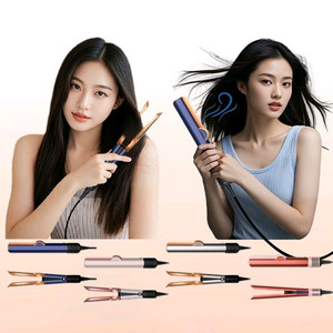 재고떨이)여중여고생 긴머리 단돈3_드라이기/고데기 통합기능 에어스트레이트너