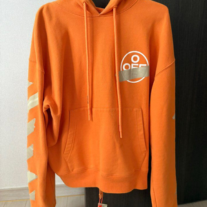 오프화이트 후드티 오렌지 이미지