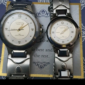 LANGS swiss 18k(크라운) 진짜 금 시계 랑스시계