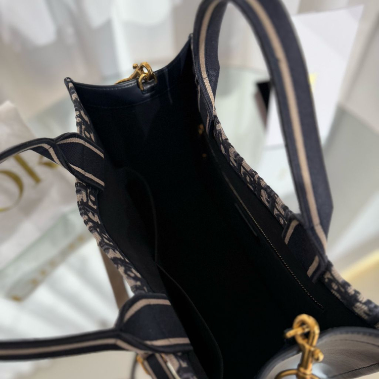 [24년도,인보이스O]디올 오블리크 북토트 레더 백 미디엄--7