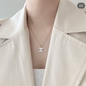 샤넬 빈티지 단추 목걸이