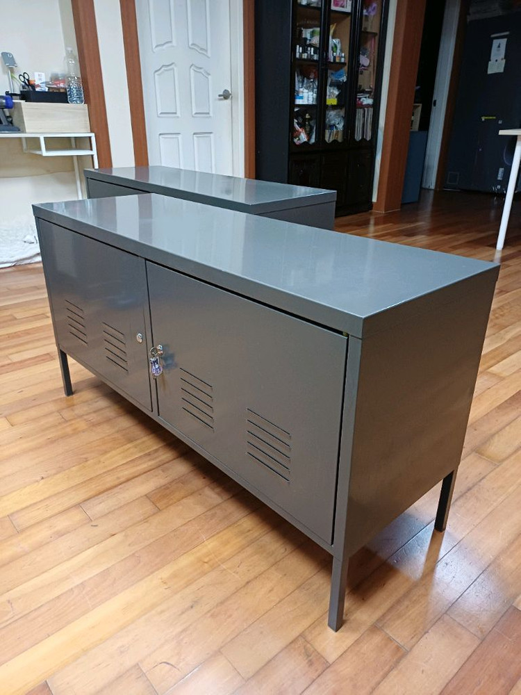 이케아 IKEA PS 철제 캐비닛 2문 TV장 수납장 저렴하게 드립니다~--1