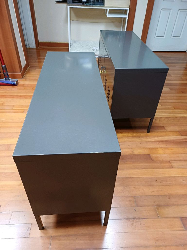 이케아 IKEA PS 철제 캐비닛 2문 TV장 수납장 저렴하게 드립니다~--3