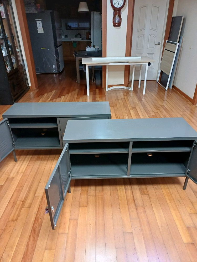 이케아 IKEA PS 철제 캐비닛 2문 TV장 수납장 저렴하게 드립니다~--6