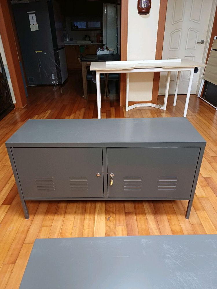 이케아 IKEA PS 철제 캐비닛 2문 TV장 수납장 저렴하게 드립니다~--7