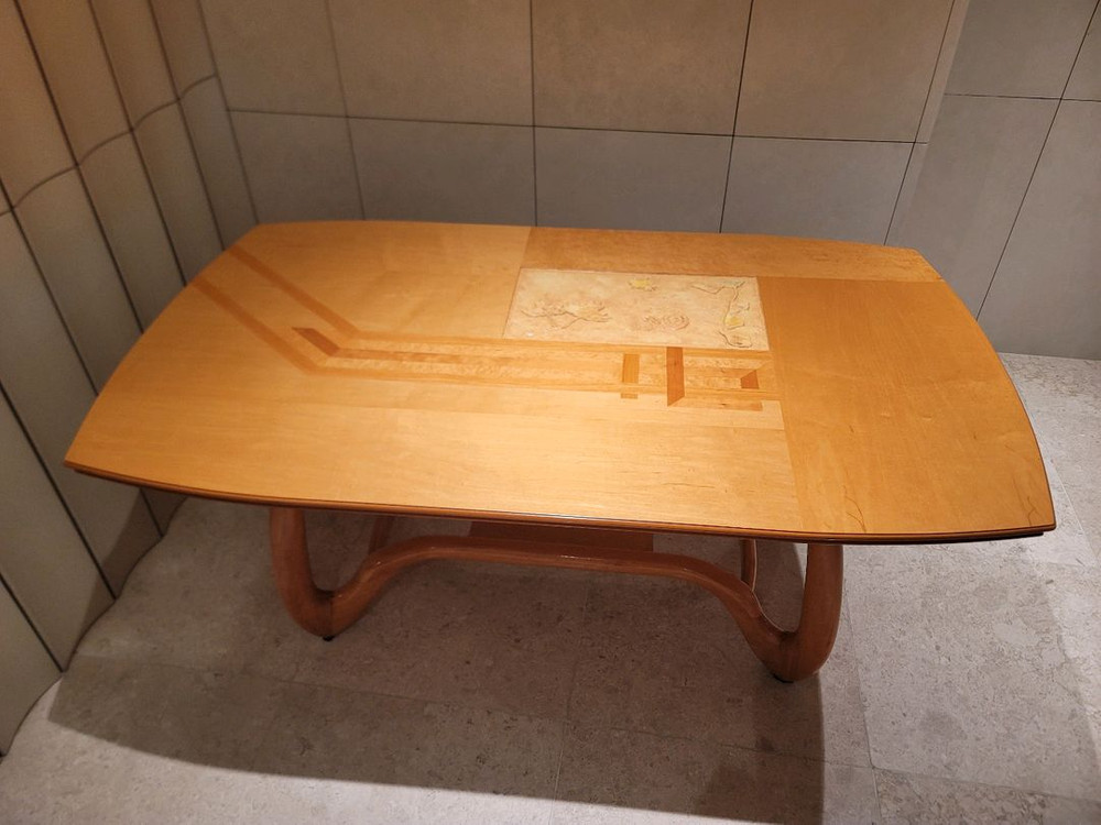 엔틱 빈티지 목연가구 원목 테이블 이미지