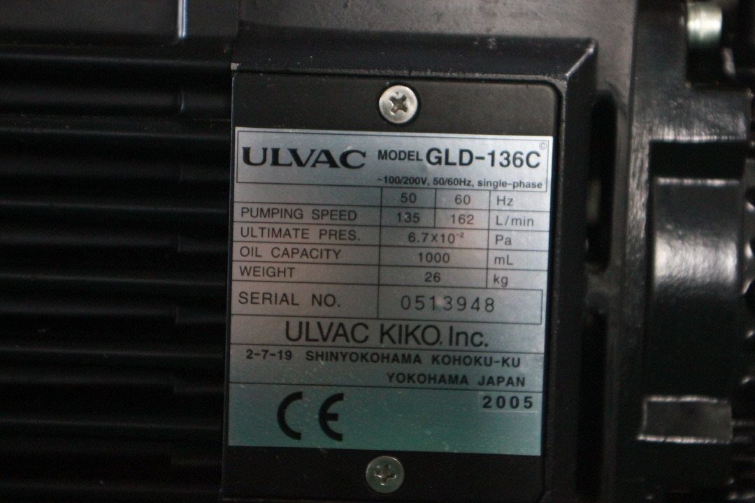 ULVAC GLD-136C 진공펌프 일본제조 상태 양호--1