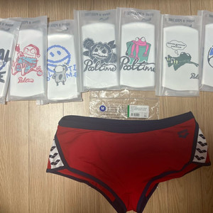 아레나 아이콘스 숏사각 레드/네이비 36 , 풀타임 수모 택1 이미지