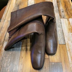 여성)웨스턴 사이드지퍼 롱부츠(새상품250m)