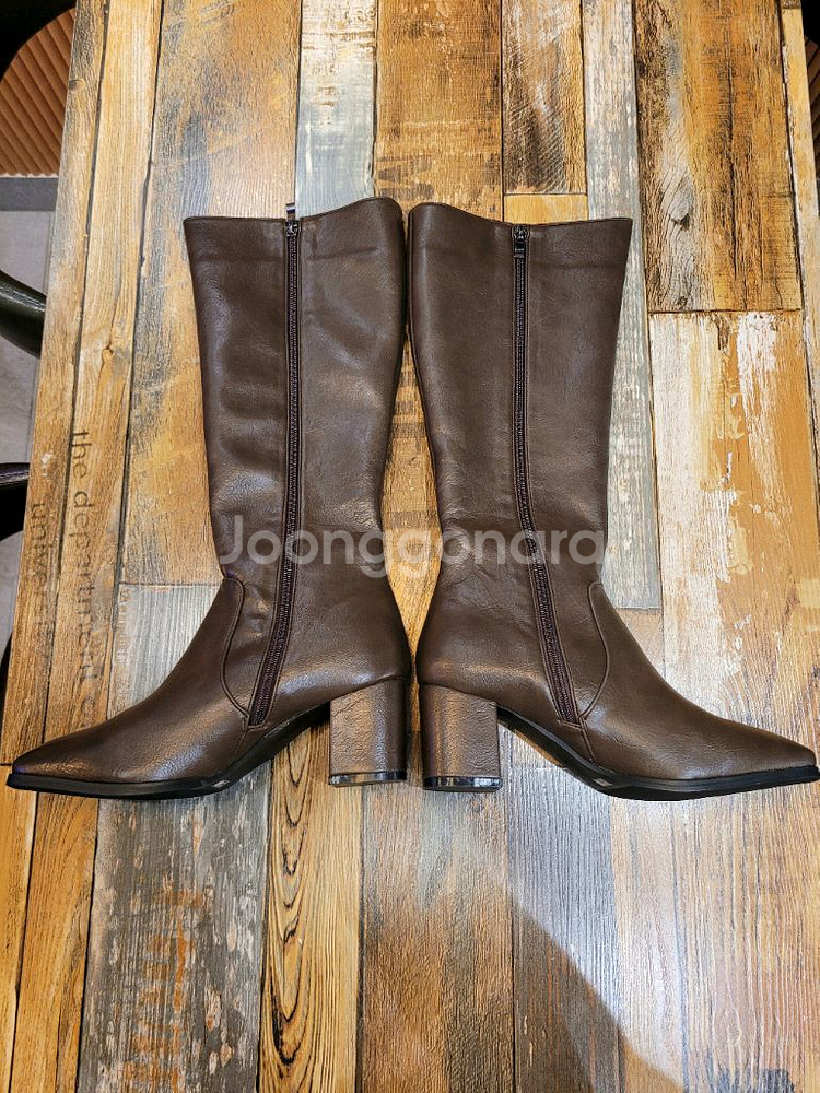 여성)웨스턴 사이드지퍼 롱부츠(새상품250m)--3