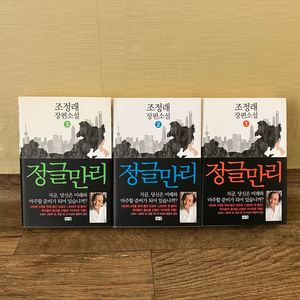 조정래 정글만리 시리즈 3권 소설책 처분합니다
