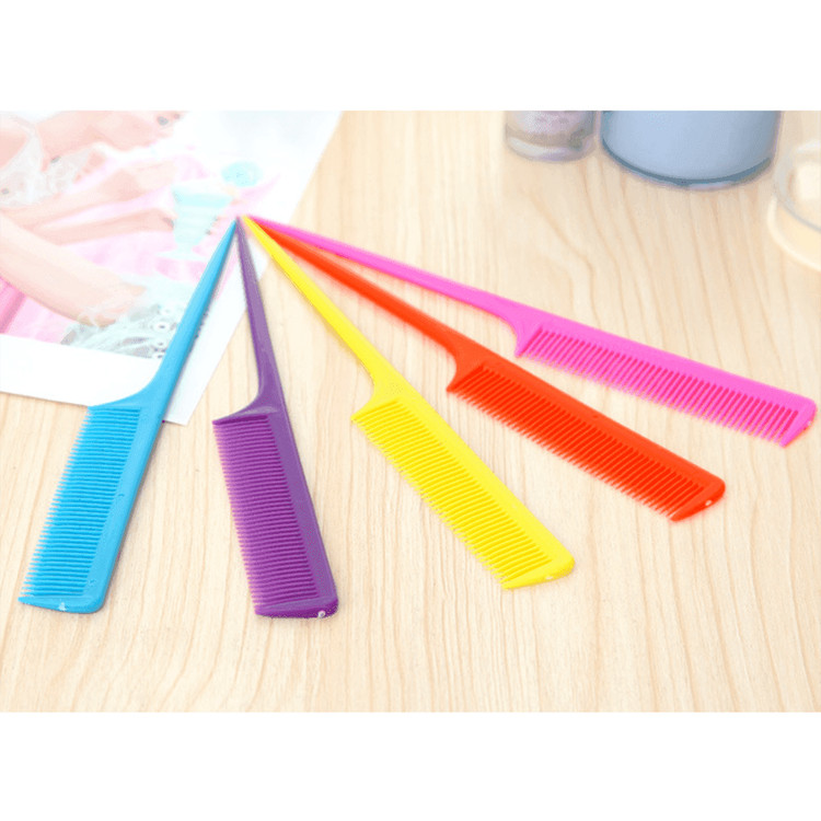 새 20개 주황색 미용 꼬리빗 커트빗 컷트 브러쉬 헤어--8