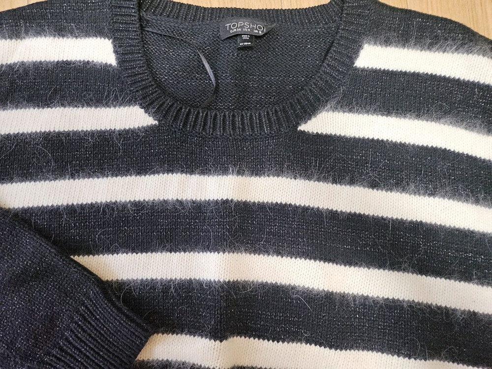 여성 가오리핏 크롭 니트티 4벌 일괄--4