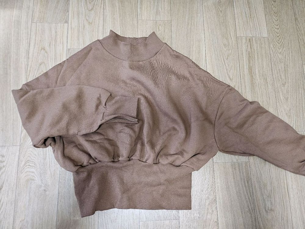 여성 가오리핏 크롭 니트티 4벌 일괄--5