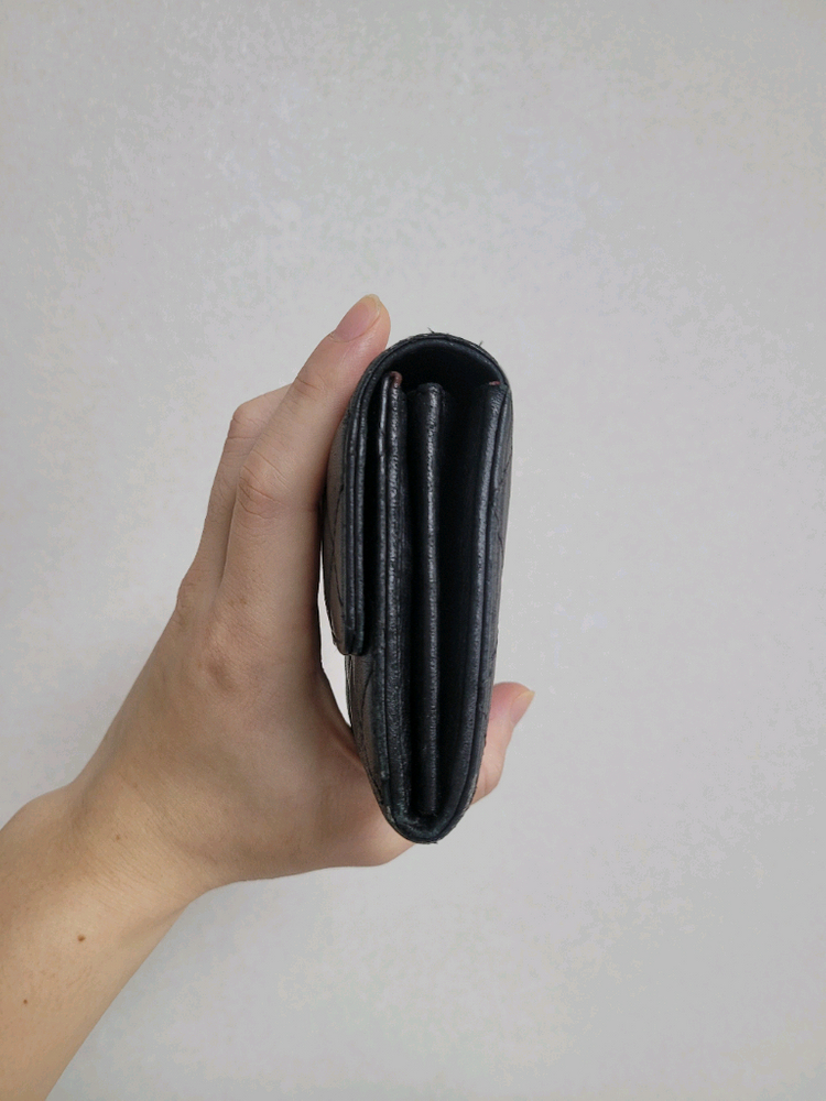 샤넬 램스킨 장지갑 정품--3