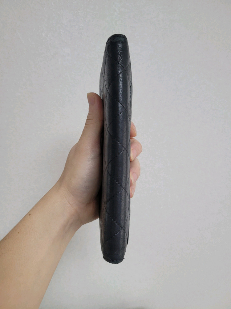 샤넬 램스킨 장지갑 정품--4