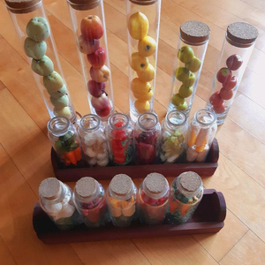 과일모형 유리병