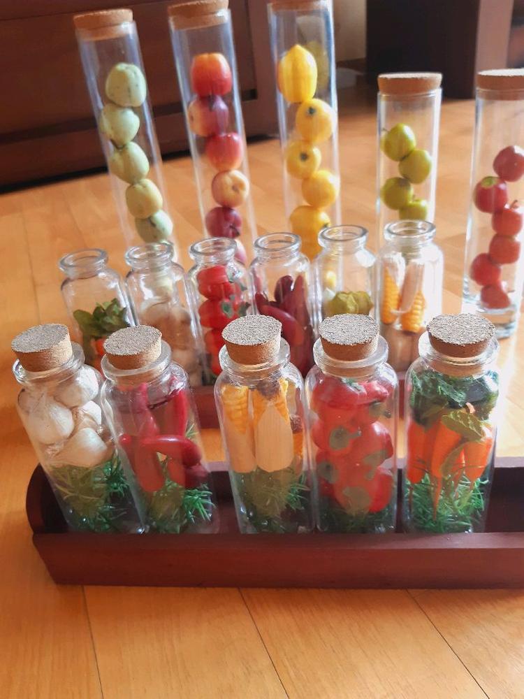 과일모형 유리병--1