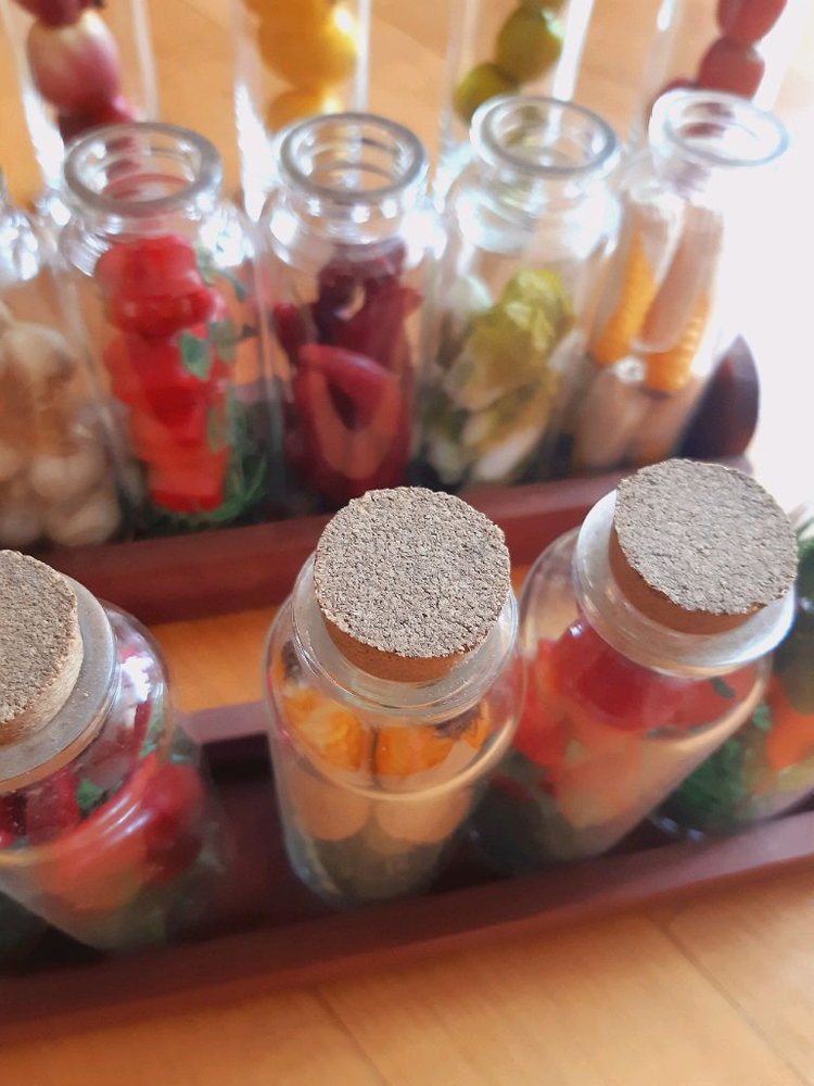 과일모형 유리병--2