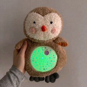 블루래빗 러블리부 부엉이 수면등 인형