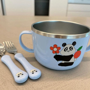리미떼두두 팬더 스텐볼&스푼포크 세트 (새상품)