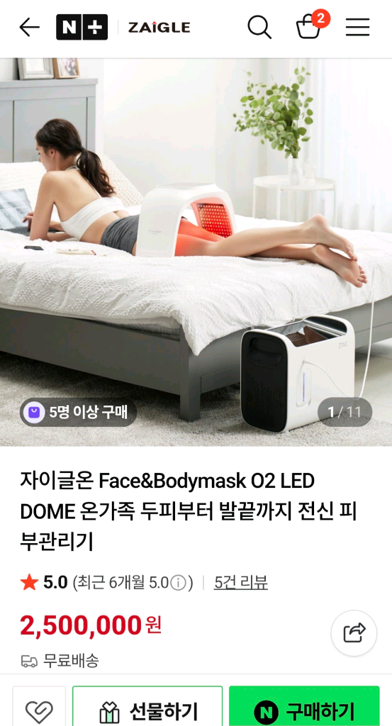 자이글온 전신 피부관리기--2