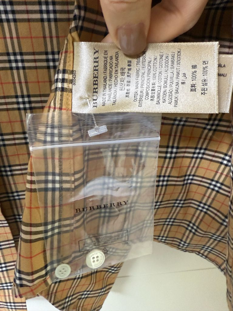 버버리 남성 긴팔 체크 셔츠 앤틱옐로우 JAMESON 제임슨 M--6