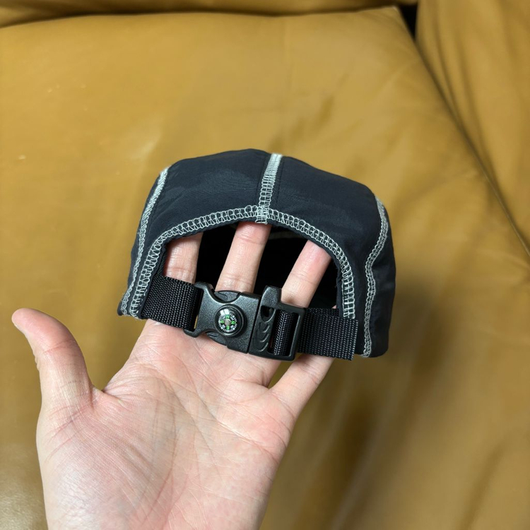 슈프림 캠프캡 모자 박스로고 23ss 리플렉티브 스티치 블랙--7