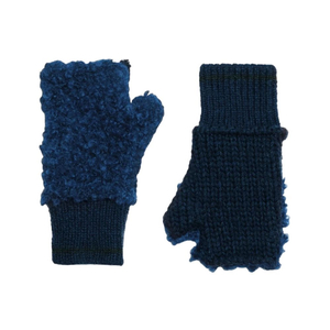 새상품 보테가 베네타 핑거 리스 장갑 패치워크 울 미튼 스페이스 멀티