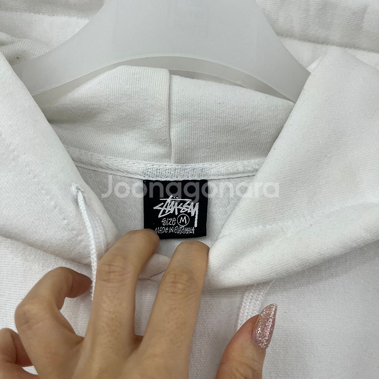 스투시 8볼 페이드 화이트 후드티--4