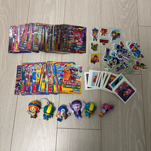 브롤스타즈 카드 피규어 키링 스티커 일괄 이미지