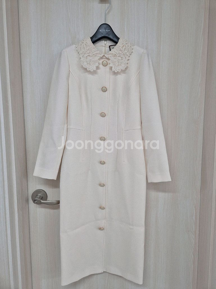 모조에스핀 레이스카라 아이보리원피스--1