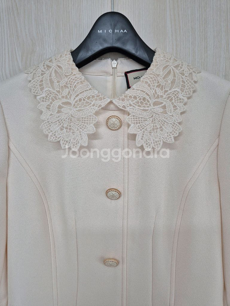 모조에스핀 레이스카라 아이보리원피스--2