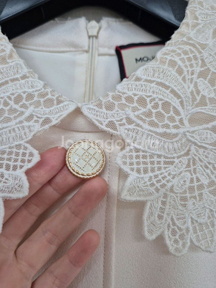 모조에스핀 레이스카라 아이보리원피스--3