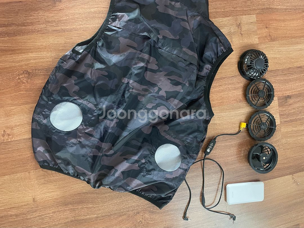 여름 선풍기 조끼 S 작업용 쿨조끼 얼음 아이스팩 보조배터리--6