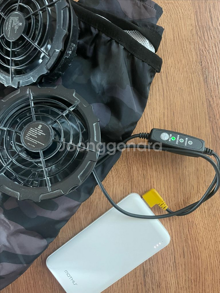 여름 선풍기 조끼 S 작업용 쿨조끼 얼음 아이스팩 보조배터리--9