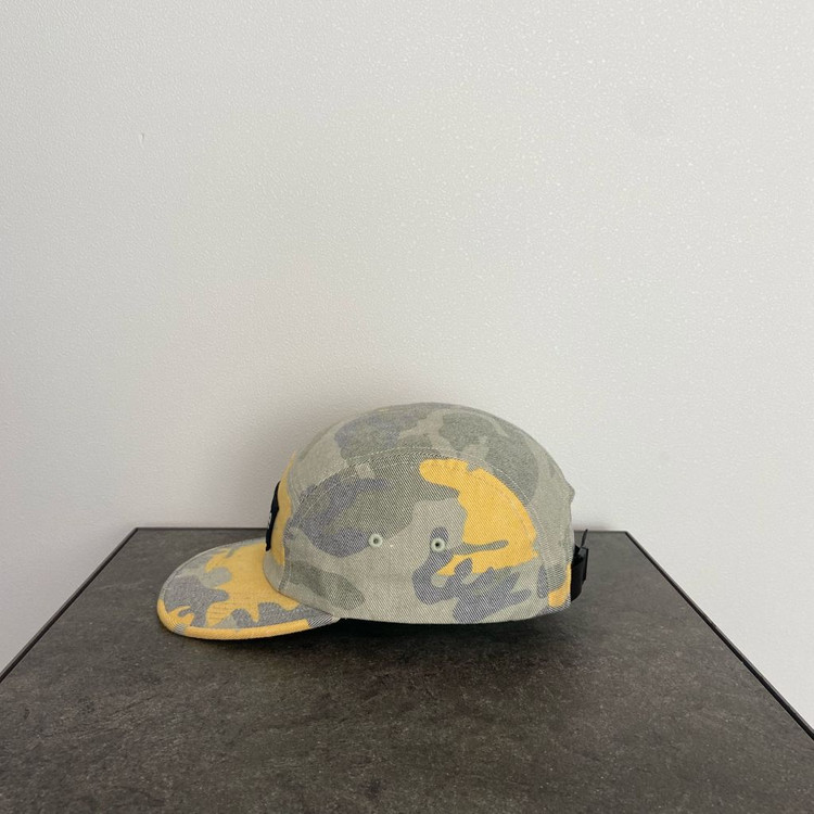 (OS) 슈프림 박스로고 캠프캡 모자 워시드 아웃 카모--1
